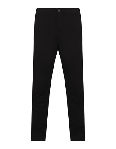 HEN-H650-Mens Stretch Chino with Flex Waistband